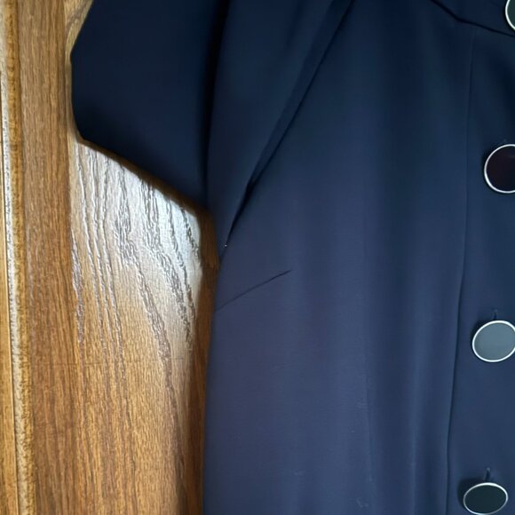 Dialogue Womens Short Navy Jacket - 3/4 Sleeves - Small - Picture 4 of 7